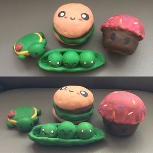 🍔 Kids’ Playdough Emoji Foodie Toys (ft. Turtle)